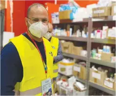  ?? (Jorge Diener/JTA) ?? DR. AHMAD NAAMA, a senior ER physician at Hadassah, at the medical center’s border clinic in Poland.