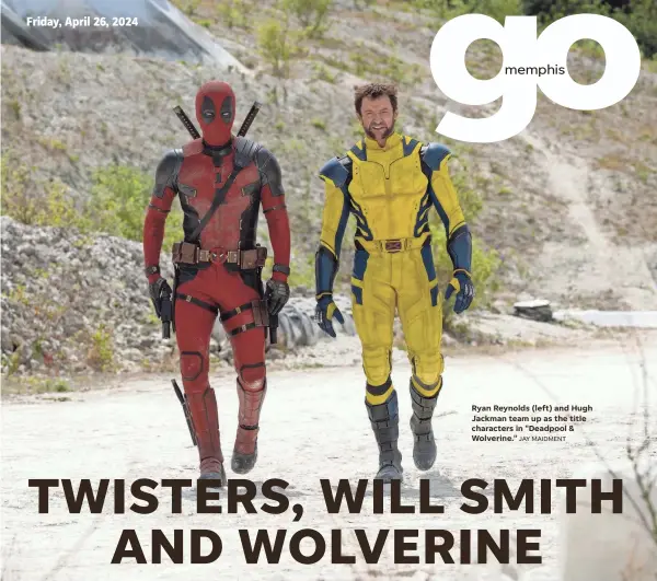  ?? JAY MAIDMENT ?? Ryan Reynolds (left) and Hugh Jackman team up as the title characters in "Deadpool & Wolverine."