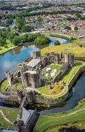  ??  ?? MEDIEVAL MIGHT: The 13th Century Caerphilly Castle