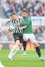  ??  ?? Newcastle’s Paul Dummett in action