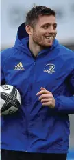  ??  ?? Opportunit­y: Leinster’s Ross Byrne in training