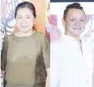  ??  ?? Ruby Chiong, Ayala Malls chief finance o cer James Laforteza, director of “I Got Stung”