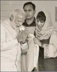  ?? HT FILE ?? Former J& K chief minister Mehbooba
Mufti with PM Narendra Modi