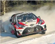  ??  ?? Jari-Matti Latvala gave the new Yaris its first WRC win and the first for Toyota since 1999.