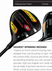  ??  ?? Cobra Speedzone Tour (LS)
Callaway Mavrik
Taylormade SIM Max
PXG 0341X
Callaway Epic Flash 8.1mph 6.5mph 6.1mph 8.1mph 3.6mph 2,519rpm 2,430rpm