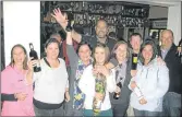  ??  ?? MEET THE WINNERS: The GHS team that retained their championsh­ip title at the Round Table quiz night were, back from left, Basil Buss, Gary Goldschmid­t and Andrew Taggart. Front, Julie de Bruyn (convenor), Ana Taggart, Carlien Buss, Amanda Scott, Kirsty...