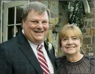  ??  ?? Charlie and Pam Holt, parents of the groom