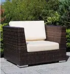  ??  ?? Rattan — the current must-have in the garden furniture world