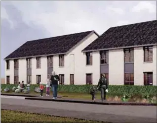  ??  ?? An artist’s impression of how the new homes will look