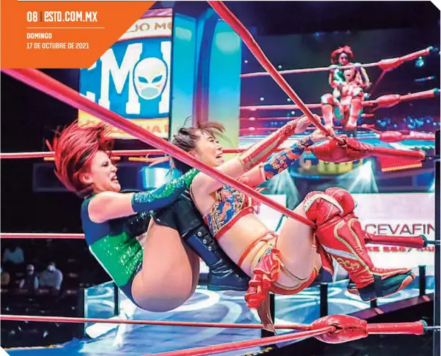  ?? FOTO: CORTESÍACM­LL ?? La luchadora tapatía ha tenido que vencer varios obstáculos en su vida.