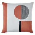  ??  ?? If you don’t have room for artwork, use cushions to add some abstract pattern. The Conran Shop’s Etched cushion cover, £75,comes in this autumnal Rust shade