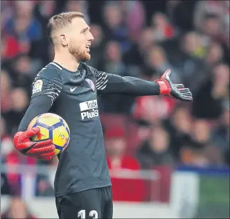  ?? FOTO: SIRVENT ?? Jan Oblak, un seguro El portero rojiblanco renueva con el Atlético hasta 2023