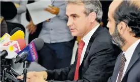  ?? ARCHIVO ?? El superinten­dente de Industria y Comercio, Pablo Felipe Robledo, durante una rueda de prensa realizada ayer en Bogotá.