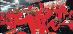  ?? Picture: MASI LOSI ?? PARTY LINE: The SACP’s 14th congress held in Boksburg