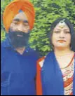  ??  ?? Jasvinder Singh, 45 and his wife Navneet Kaur, 40, had left their house on August 9.