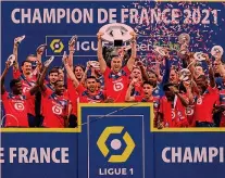  ??  ?? arricchire la banca dati con il profiling delle nuove categorie di clienti.
Campioni di Francia Il Lille festeggia la conquista della Ligue 1 2020-21, che dalla prossima stagione sarà trasmessa da Amazon