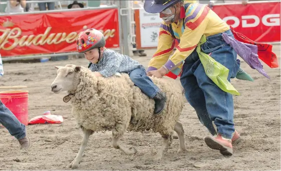  ??  ?? People United Against Rodeo Events, an animal-rights group, is planning to demonstrat­e outside the Cloverdale Rodeo and Country Fair this weekend.