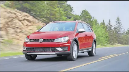  ?? VOLKSWAGEN ?? The 2017 Volkswagen Golf Alltrack competes in a crowded compact SUV market.
