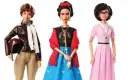  ??  ?? Barbie, as part of its Inspiring Women doll series, has launched dolls in the image of Amelia Earhart, Frida Kahlo and mathematic­ian Katherine Johnson. Photograph: Associated Press