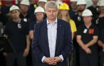  ?? ADRIAN WYLD/THE CANADIAN PRESS FILE PHOTO ?? A closer look reveals that Stephen Harper’s economic record is not as glowing as he would claim.