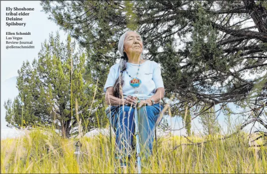  ?? Ellen Schmidt Las Vegas Review-journal @ellenschmi­dttt ?? Ely Shoshone tribal elder Delaine Spilsbury