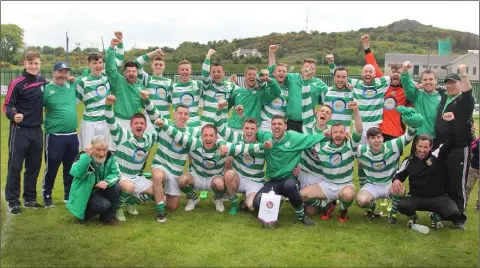  ??  ?? Shamrock Rovers celebrate after clinching last season’s Premier Division crown.