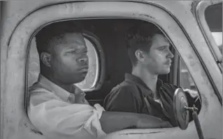  ?? STEVE DIETL, SUNDANCE ?? Jason Mitchell and Garrett Hedlund in “Mudbound” by Dee Rees, an official selection of the premières program at the 2017 Sundance Film Festival.