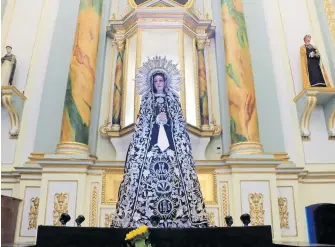  ?? FOTOS: JAIME RAMÍREZ ?? Virgen de la Soledad es una de las más veneradas por la feligresía católica