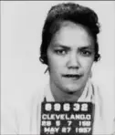  ?? Associated Press ?? Dollree Mapp, seen in her 1957 mugshot, resisted a search of her Cleveland home when officers could not produce a warrant.