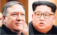  ??  ?? CIA Director Mike Pompeo (left) and North Korean leader Kim Jong Un.