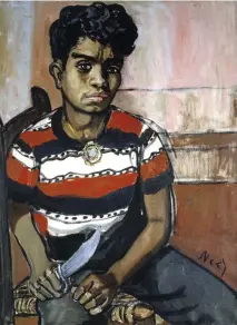  ??  ?? 4. Georgie Arce No. 2, 1955, Alice Neel, oil on canvas, 76.2 × 55.9cm. Collection of Lonti Ebers