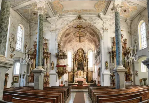  ?? Foto: Florian Lang ?? In der Pfarrkirch­e St. Andreas in Babenhause­n wird am Sonntag, 17. März, eine kraftvolle Botschaft des Friedens und der Hoffnung erklingen.