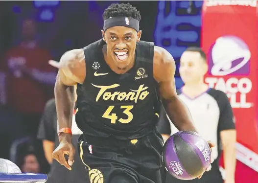  ?? KYLE TERADA/USA TODAY SPORTS/FILES ?? Pascal Siakam says the Raptors didn’t want to see their season go to waste and he’s eager to return to action and chase a second straight NBA title.