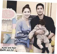  ??  ?? Kylie and Ajur with son AJ