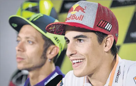  ?? FOTO: MOTOGP.COM ?? Marc Márquez durante la rueda de prensa oficial del Gran Premio de la República Checa. El campeón llega a sus 25 años a la disputa de su Gran Premio número 100 MotoGP