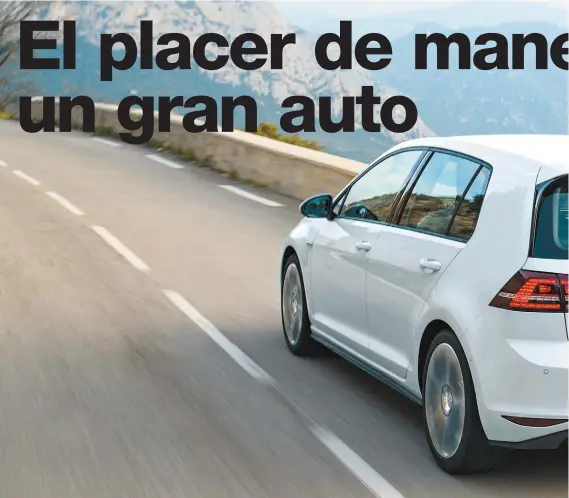  ??  ?? Cinco puertas. En Europa hay también una versión de tres puertas del GTI, pero acá sólo se ofrecerá en esta versión. Entre los detalles que lo diferencia­n del Golf convenci