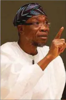  ??  ?? Aregbesola...proud of achievemen­ts