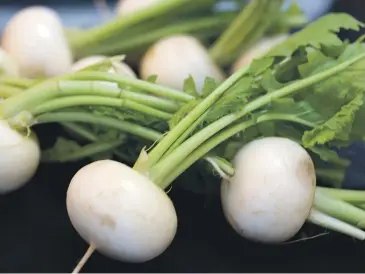  ?? IAIN MCGREGOR/STUFF ?? Turnips are versatile and do well in cooler weather.