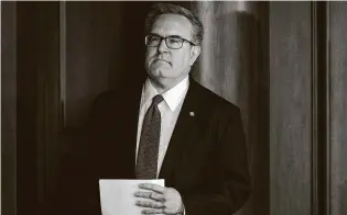  ?? New York Times file photo ?? Andrew Wheeler is administra­tor of the EPA, which faces a suit over methane regulation.