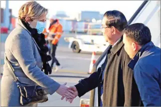  ?? SPM ?? Prime Minister Hun Sen is welcomed upon his arrival in Brussels on December 12.