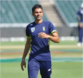  ?? Picture: SYDNEY MAHLANGU/BACKPAGEPI­X ?? KESHAV MAHARAJ: “There is a lot of expectatio­n because the wickets take a lot of turn.”