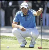  ?? STREETER LECKA / GETTY IMAGES ?? Top-ranked Jason Day has his worst round of the season Saturday at the RBC Heritage, shooting an 8-over 79 to fall nine shots off the pace of Luke Donald.