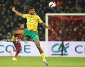  ?? /Getty Images ?? Lyle Foster was one of the best players for Bafana in their loss to Morocco in Rabat, Morocco.