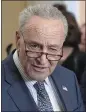  ?? MARIAM ZUHAIB THE ASSOCIATED PRESS ?? Sen. Majority Leader Chuck Schumer, D-N.Y., talks Tuesday.