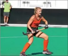  ?? BEVERLY SCHAEFER — PRINCETON ATHLETICS ?? Maddie Bacskai has been an integral part of Princeton’s defense this season.