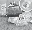  ?? SPRINGFIEL­D (MO.) NEWS-LEADER ?? Police confiscate­d drain line opener, cold medicine, rock salt and a heat lamp in March 1998 from suspected methamphet­amine labs.