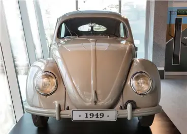  ?? Photo: Quickpic ?? Jan, the 1949 Beetle, proudly displayed in the upgraded Volkswagen Autopavili­on.