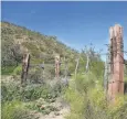  ??  ?? Many gates along the way remind hikers that this is cattle country.
From Phoenix, go north on Interstate 17 to State Route 74 (Carefree Highway). Take SR 74 west for 30 miles to U.S. 60. Turn left and go 0.8 mile on U.S. 60 to Gates Road at mile marker 121, turn right and go 2.3 miles to the trailhead at Little Domingo Wash. Do not park within a quarter-mile of the livestock water tank and respect private property. Access roads are paved.
www.maricopaco­untyparks.net.