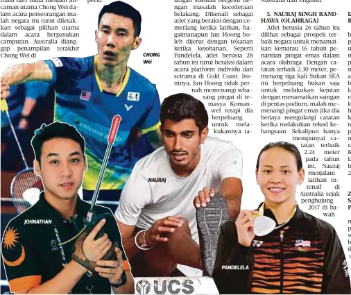  ??  ?? JOHNATHAN CHONG Wei
NAURAJ
PANDELELA