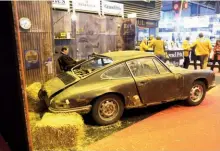  ??  ?? Far left: Some exhibitors insisted on pushing the limits of the ‘barn find Porsche’ scenario. Isn’t that all rather yesterday, though?